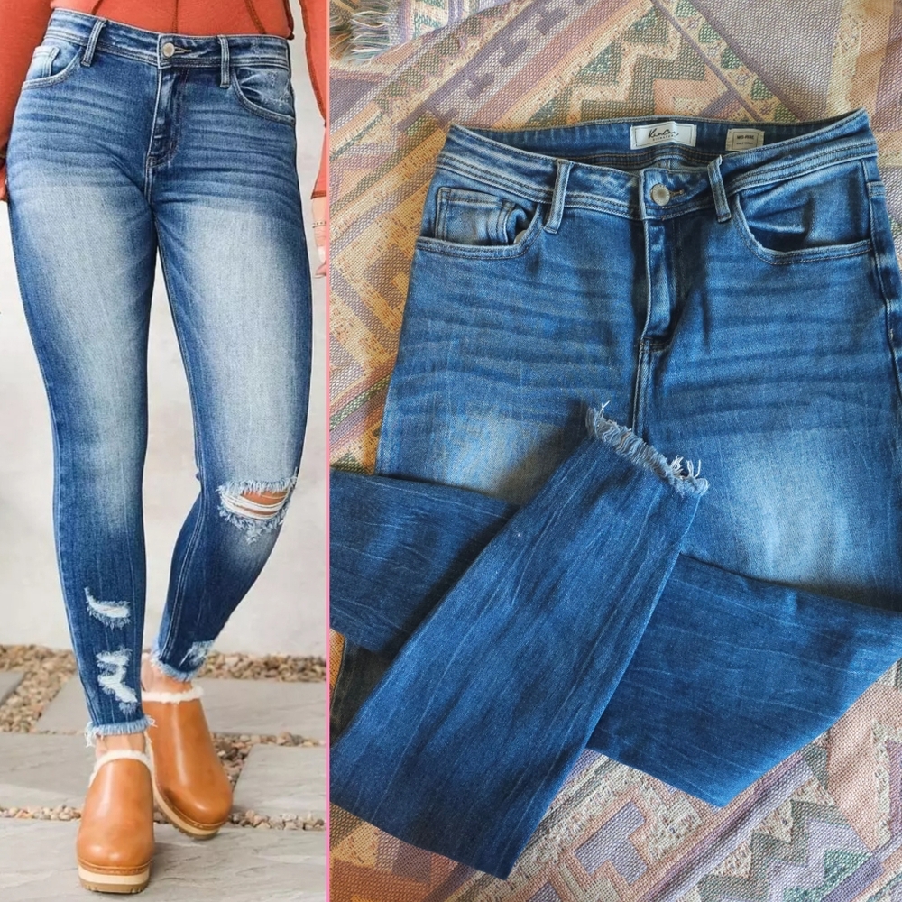 KanCan Midrise Ankle Skinny Jeans Size 27
